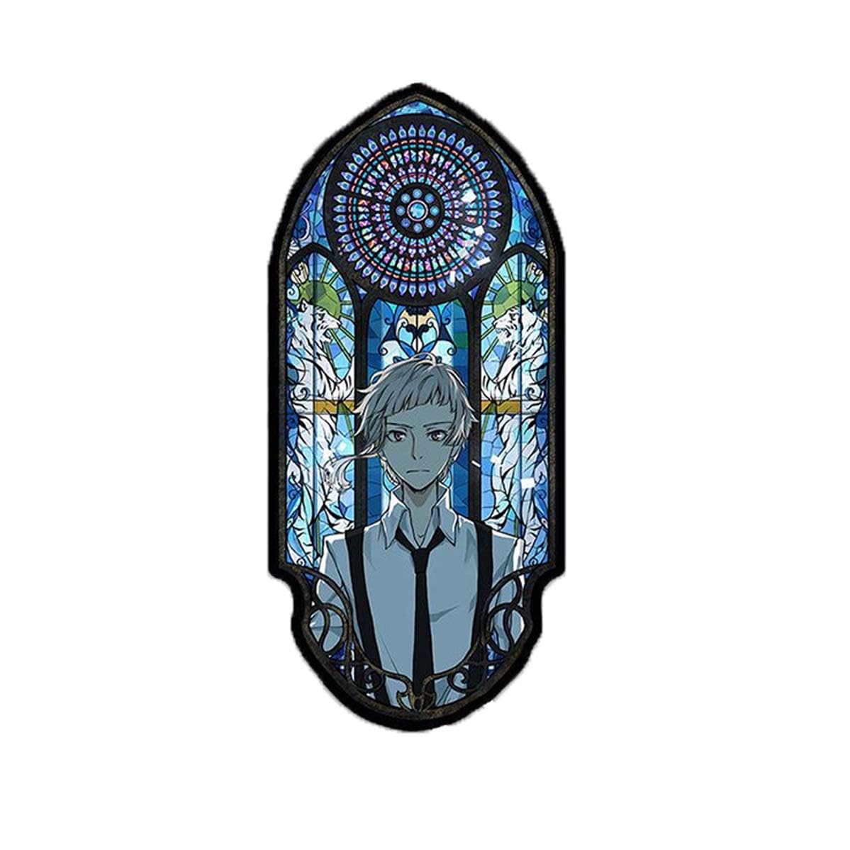 文豪ストレイドッグス ステンドグラス風キーチェーン 中原中也 太宰治